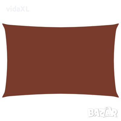 vidaXL Платно-сенник, Оксфорд текстил, правоъгълно, 3x5 м, теракота(SKU:135377