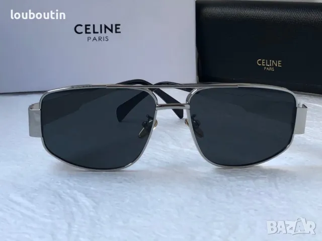 Celine 2024 дамски слънчеви очила овални два цвята сребърни златни, снимка 7 - Слънчеви и диоптрични очила - 47031947