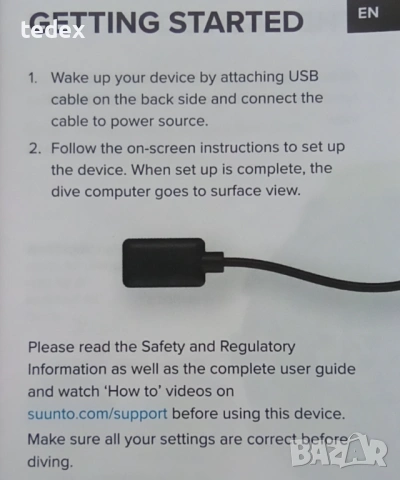 Suunto D5 dive computer, digital compass, vibration alarms, water-resistant up to 100m., снимка 5 - Водни спортове - 53585636