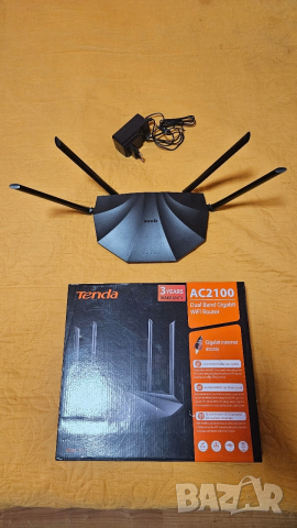 Рутер wireless Tenda AC19, AC2100, Gigabit,USB, dual-band, 4 antene, firewall, MU-MIMO, Wave 2, IPv6