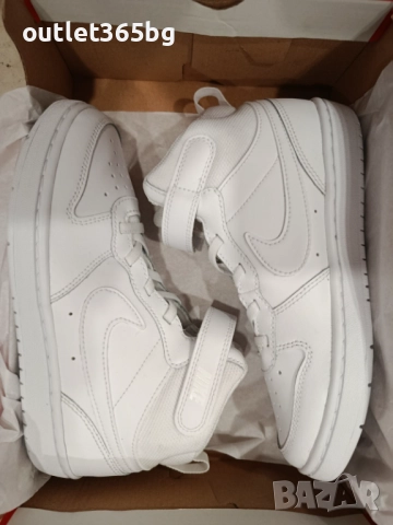 Nike - Court Borough Mid 2 (PSV) CD7783 100 Оригинал Код 443, снимка 2 - Детски маратонки - 51660651