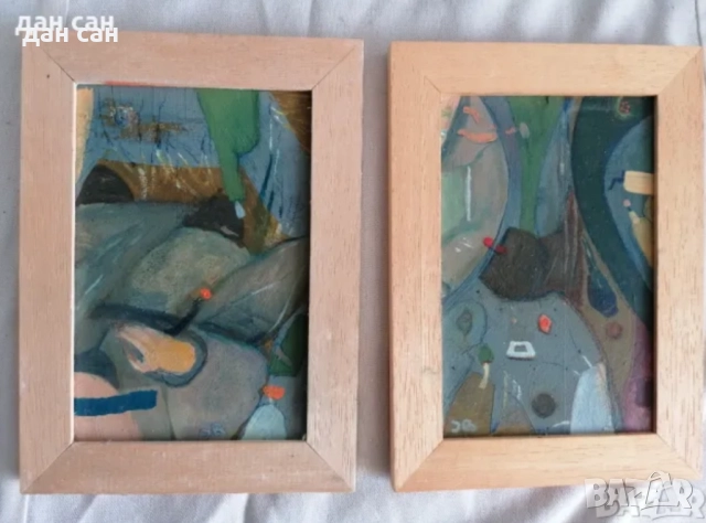 Авторска Живопис маслени бои рамка подпис , снимка 6 - Картини - 47619110