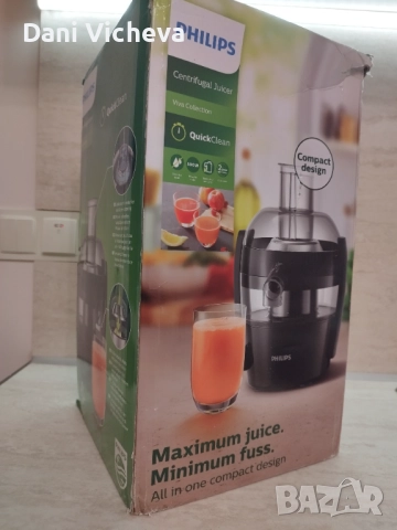 Сокоизстисквачка Philips Viva Collection – компактна, снимка 2 - Сокоизстисквачки и цитрус преси - 52737368