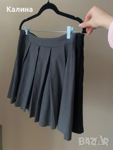 Плисирана пола, черна, снимка 2 - Поли - 53978595