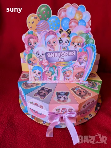 Картонена торта Стич, снимка 17 - Други - 50953363