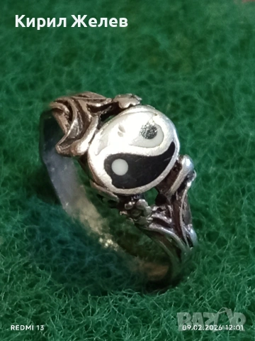 Сребърен пръстен Ин и Ян символизира хармония и баланс в любовта 27304, снимка 5 - Пръстени - 53411990