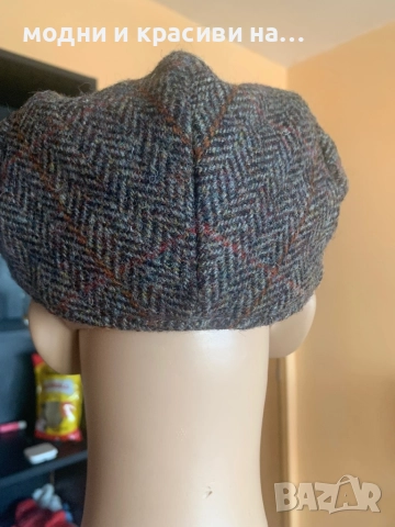 Зимна шапка Calvin Klein i каскет Harris Teed- вълна, снимка 10 - Шапки - 52511597