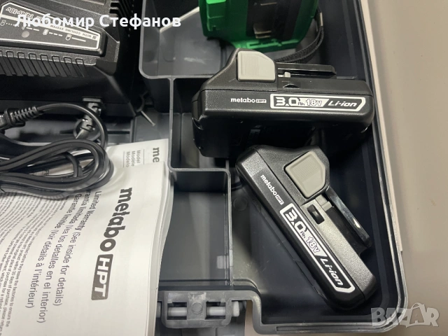 Комплект Metabo HPT DV18DBFL2 / WH18DBDL2  18V, снимка 5 - Куфари с инструменти - 53051704