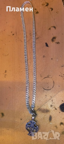 Сребърният синджир е с медальон или кръст, снимка 13 - Колиета, медальони, синджири - 51937837