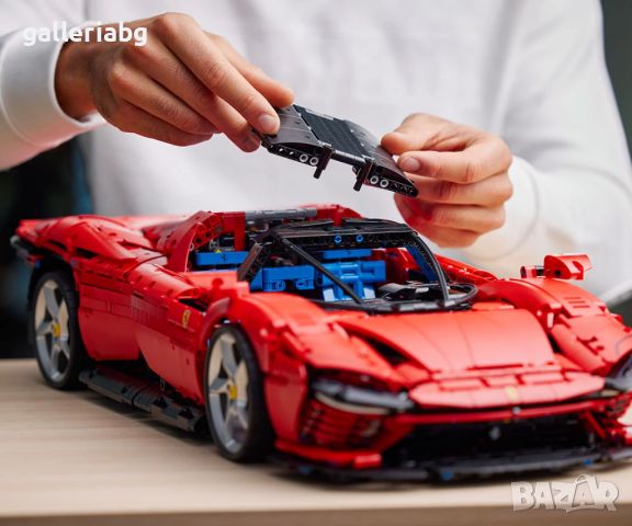 1:8 LEGO Technic - Ferrari Daytona SP3, снимка 12 - Конструктори - 45456979