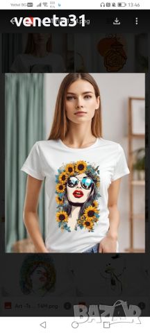 Дамски Art блузи с къс ръкав , снимка 4 - Тениски - 45625895