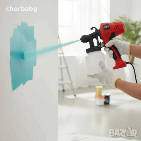 Електрически пистолет за боядисване Electric Paint Sprayer Elite, снимка 6 - Бои, лакове, мазилки - 53687776
