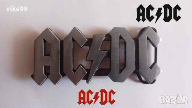 Метална Катарама за колан на AC/DC, снимка 1 - Колани - 46882649