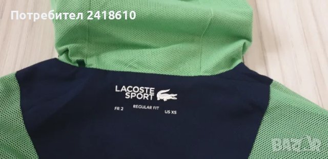 Lacoste Sport Regular Fit Full Zip Tenis  Mens Size 2 - XS НОВО! ОРИГИНАЛ! Мъжко Горнище с цял Цип!, снимка 13 - Спортни дрехи, екипи - 49729540