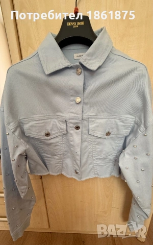 Сет от деним в небесно син цвят, снимка 3 - Комплекти - 54242944