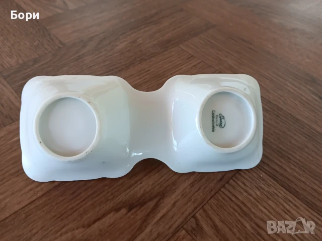 Стара порцеланова чешка солница, снимка 5 - Аксесоари за кухня - 50955577