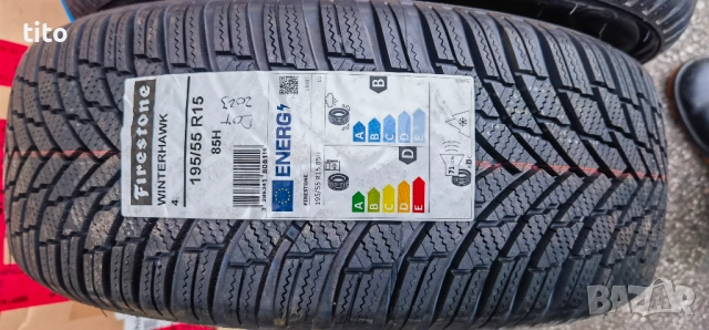 195 55 15 FIRESTONE WINTERHAWK-4, снимка 2 - Гуми и джанти - 54048539