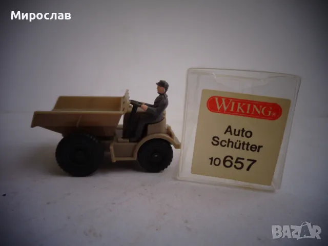 WIKING H0 1/87 БАГЕР САМОСВАЛ КАМИОН ИГРАЧКА МОДЕЛ, снимка 1 - Колекции - 47785008