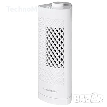 Мини вентилатор тип кула, Russell Hobbs лек, 33 см, въртене на 75°
