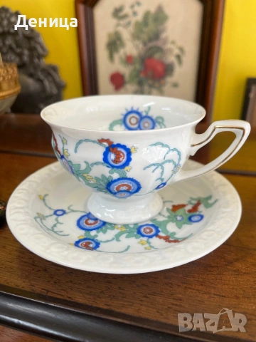 Rosenthal  1920–1924  Този сет е част от емблематичната серия Maria, но с рядък и специфичен , снимка 4 - Чаши - 53867854