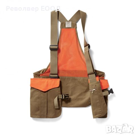 Раница/елек Filson - Mesh Game Bag, Dark Tan / Blaze Orange (XL - XXXL), снимка 3 - Екипировка - 45282045