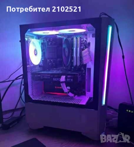 Геймърски компютър/монитор/клавиатура/3060/Ryzen 5 5600/32GB/Гаранция, снимка 2 - Геймърски - 52874171