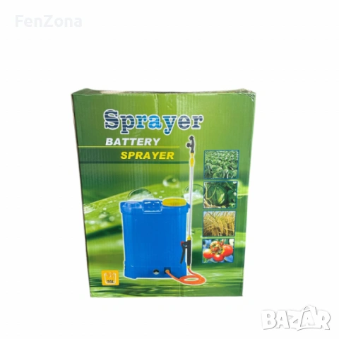 Пръскачка якумулаторна  с батерия 16L ,зарядно,батерия,телескопична тръба, снимка 5 - Напояване - 54188048