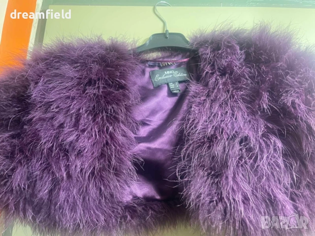 Наметка/елече от щраусови пера- теменужено лилаво