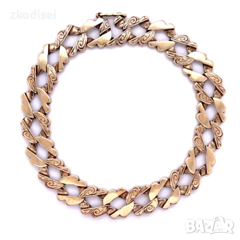 Златна мъжка гривна 36,68гр. 24,0см. 14кр. проба:585 модел:30412-6, снимка 1