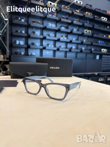 очила с черен обикновен калъф и Ув защита prada, снимка 11 - Слънчеви и диоптрични очила - 52415798