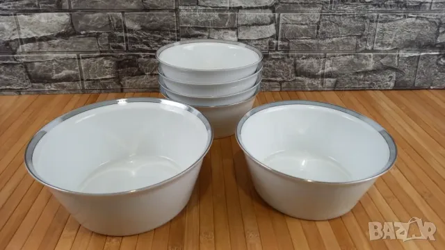 На части! Сервиз за хранене със сребърен кант - Rosenthal, снимка 2 - Сервизи - 49680180