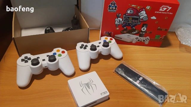 % Нов Gaming TV Box G7 4GB Ram , 128gb Android 16 и 14  40,000 игри 15000 каналаИгрова конзола, снимка 4 - Други игри и конзоли - 53524466