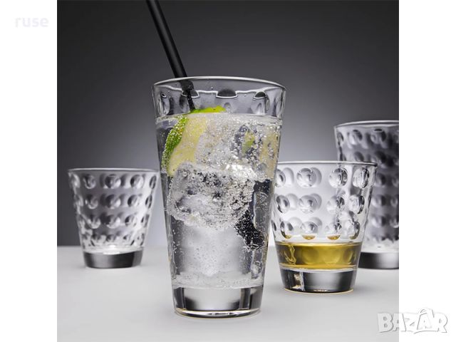 НОВИ! Комплект 8 броя чаши за вода и уиски Leonardo Optic, снимка 7 - Чаши - 45079627