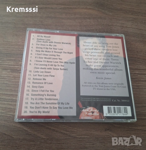 Tom Jones-The love songs-оригинален диск , снимка 2 - CD дискове - 53751923