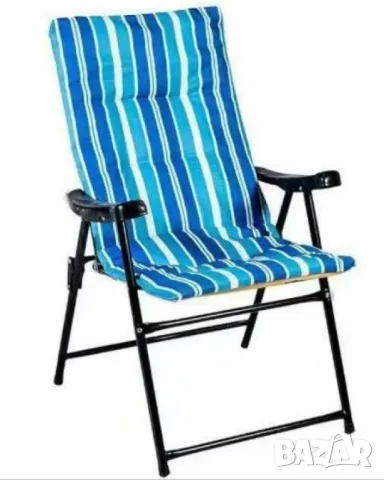 Голям сгъваем къмпинг стол с възглавница – комфорт навсякъде с теб NS3938, снимка 5 - Други стоки за дома - 49910570