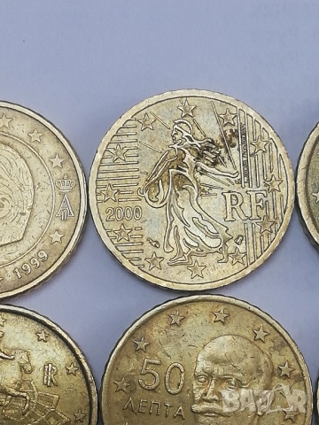 лот 50 евро-цента различни държави, снимка 4 - Нумизматика и бонистика - 53938484
