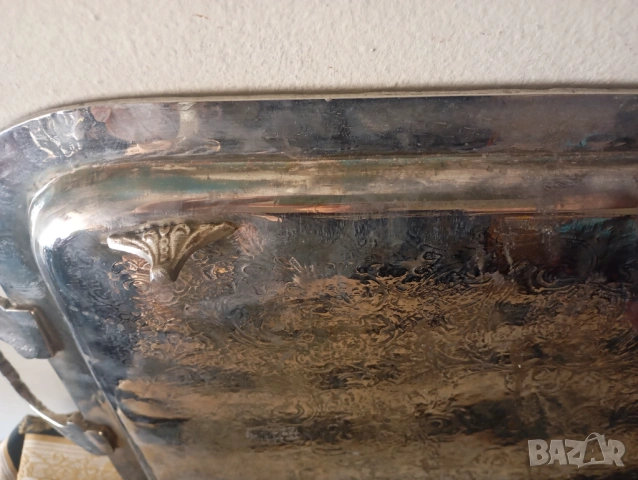 Посребрен поднос,табла, снимка 6 - Други ценни предмети - 54133804