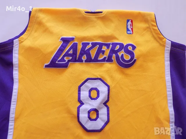 баскетболен потник la lakers kobe bryant #8 nba reebok екип тениска спорт оригинал мъжки размер 50/M, снимка 4 - Спортни дрехи, екипи - 49414799