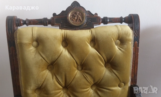 Антични Кресла 1850/70г, снимка 12 - Дивани и мека мебел - 49900556