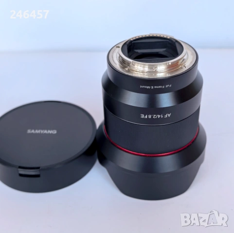 Обектив Samyang AF 14mm f/2.8 FE за  Sony E - като нов!, снимка 2 - Обективи и филтри - 53880379