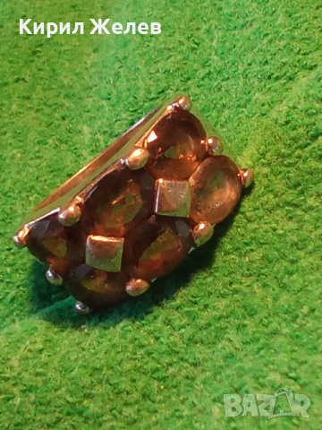 Сребърен пръстен дизайн тип Банда с Опушен кварц ювелирна изработка 51832, снимка 16 - Пръстени - 52961333