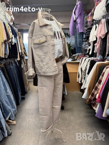 Дънков комплект в бежово , снимка 3 - Комплекти - 53433611