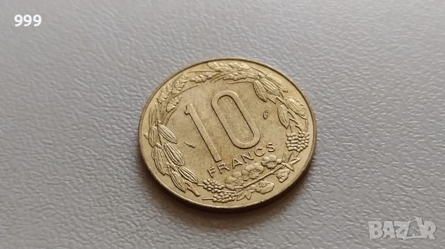 10 франка 1985 Централна Африка, снимка 2 - Нумизматика и бонистика - 46184124
