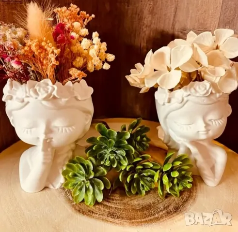 Молд кашпа момиче 2 броя комплект 