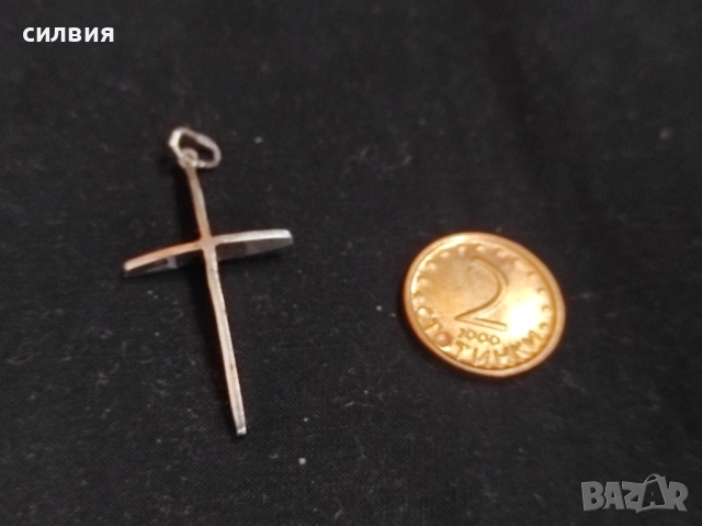 сребърен кръст, снимка 5 - Други - 41348542