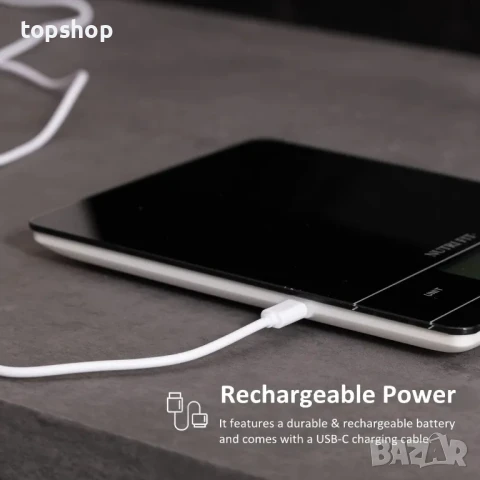 НОВА дигитална кухненска везна NUTRI FIT акумулаторна до 5кг, снимка 8 - Други - 50552451