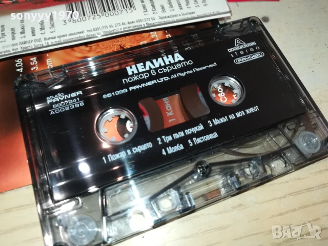НЕЛИНА-ОРИГИНАЛНА КАСЕТА 1508251738, снимка 2 - Аудио касети - 51377988