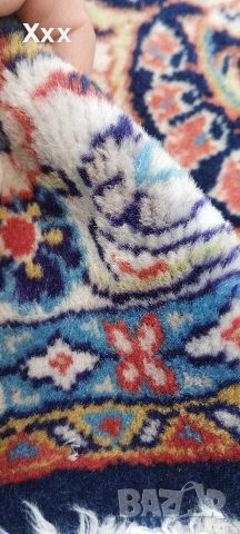 Ръчно тъкан вълнен персийски килим.Ирански.Антика за ценители., снимка 8 - Килими - 54099941