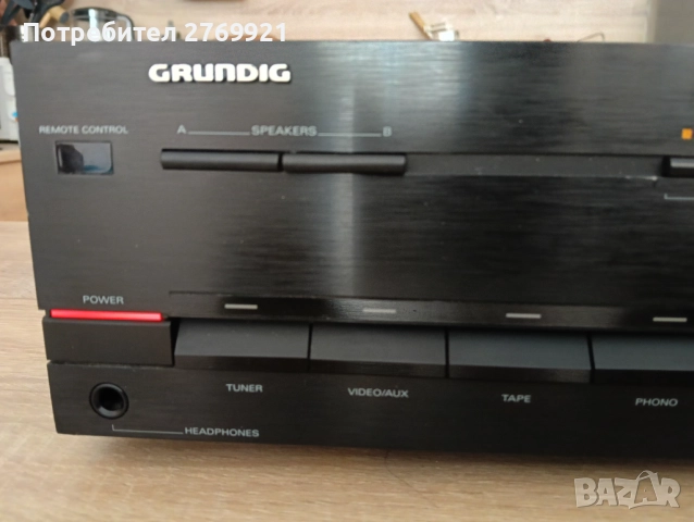 Усилвател Grundig V304 2x75W , снимка 2 - Ресийвъри, усилватели, смесителни пултове - 52036757