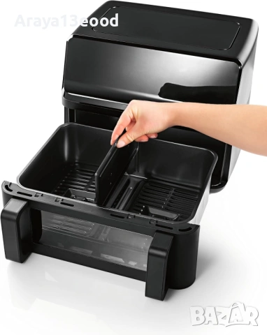 Двоен еър фрайър с разделяема камера Rachs Kochwerk 9L, 2700 W, снимка 4 - Фритюрници - 54068033